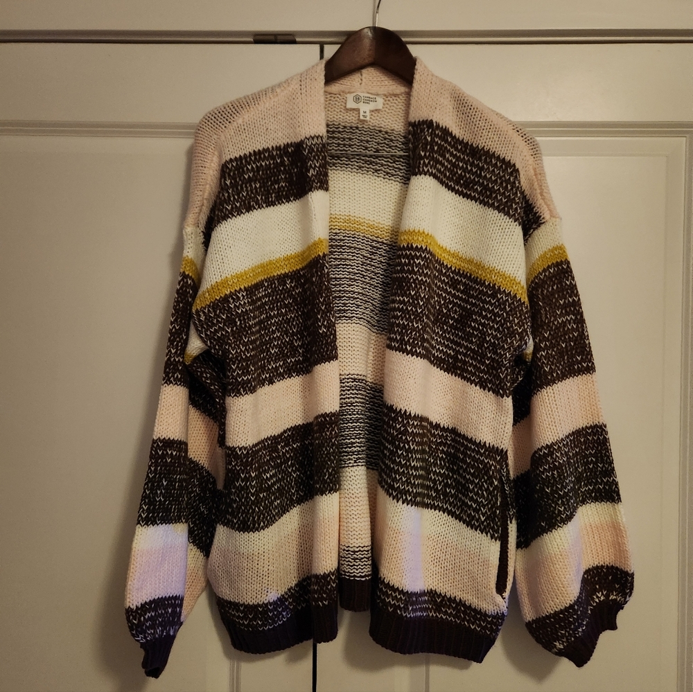 Striped Cardigan Sweater